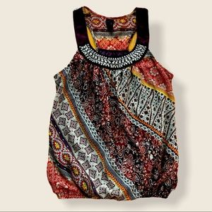 Racerback Beaded Fall Colored Tank by Wrapper